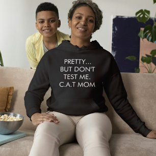 Aangepaste Zwarte En Witte Mopshartige Moderne Hui Hoodie