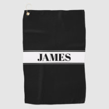 Aangepaste zwarte en witte naam Stripe