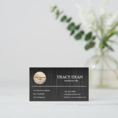 Aangepaste, zwarte en witte Professional Visitekaartje (Staand voorkant)