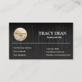 Aangepaste, zwarte en witte Professional Visitekaartje (Voorkant)