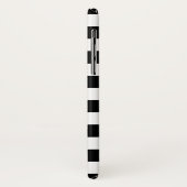 Aangepaste zwarte en witte strepen Case-Mate iPhone case (Achterkant/links)