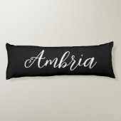 Aangepaste zwarte en witte strepen lichaamskussen (Achterkant)