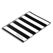 Aangepaste zwarte en witte stripper-laptop notitieboek (Linkerzijde)