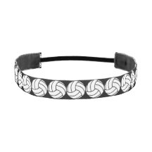 Aangepaste zwarte en witte volleybalhoofdband