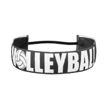 Aangepaste zwarte en witte volleybalhoofdband