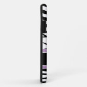 Aangepaste zwarte en witte zebrastripes Case-Mate iPhone case (Achterkant/rechts)