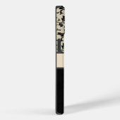 Aangepaste zwarte Floral-telefoontas Case-Mate iPhone Case (Achterkant / Rechts)