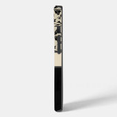 Aangepaste zwarte Floral-telefoontas Case-Mate iPhone Case (Achterkant / Links)