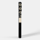 Aangepaste zwarte Floral-telefoontas Case-Mate iPhone Case (Achterkant / Rechts)