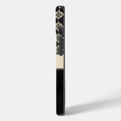 Aangepaste zwarte Floral-telefoontas Case-Mate iPhone Case (Achterkant / Links)