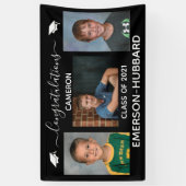 Aangepaste zwarte foto Banner Afstuderen High Scho (Verticaal)