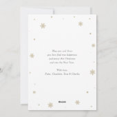 Aangepaste zwarte foto-inklage voor fijne kerst feestdagenkaart (Achterkant)