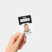 Aangepaste zwarte foto van medische medewerker badge (Handheld)