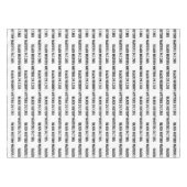 Aangepaste ZWARTE GESCHIEDENIS MAAND Tafelkleed (Voorkant (Horizontaal))