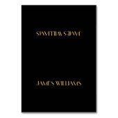 Aangepaste Zwarte Goud Great Gatsby Art Deco Plaat Kaart (Voorkant)