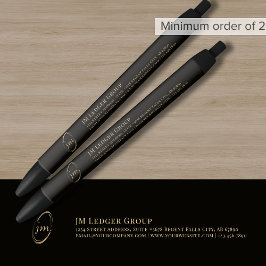 Aangepaste zwarte gouden pen promotiepen