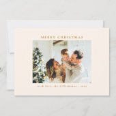 Aangepaste zwarte gouden versieringen Kunst Kerstm Feestdagenkaart (Voorkant)