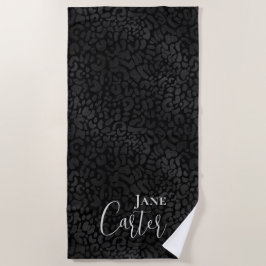 Aangepaste zwarte handdoek van Elegant