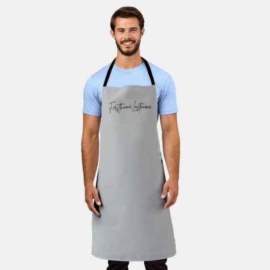 Aangepaste Zwarte Handtekening Koken Gift voor Che Schort (Gedragen)