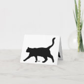 Aangepaste zwarte kat-Kaart Bedankkaart (Achterkant)