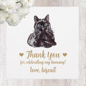 Aangepaste Zwarte Kat Trouwgunst Labels