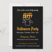 Aangepaste Zwarte Kat Vleermuis Grappig Quote Hall Kaart (Achterkant)