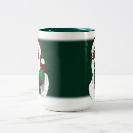 Aangepaste zwarte kerstbeker voor de Mokken van de (Center)