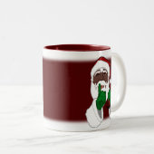 Aangepaste zwarte kerstbeker voor de Mokken van de (Voorkant rechts)