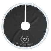 Aangepaste zwarte kerstboomrok kerstboom rok (Voorkant)