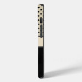 Aangepaste zwarte klassieke Stippen telefoontas Case-Mate iPhone Case (Achterkant / Links)