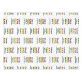 AANGEPASTE ZWARTE MAAND TAFELKLEED (Voorkant (Horizontaal))