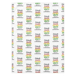 AANGEPASTE ZWARTE MAAND TAFELKLEED