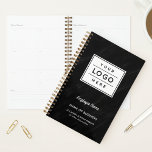 Aangepaste zwarte marmer Business Logo Employee Na Planner<br><div class="desc">Voeg een professionele blik aan uw werkruimte met een douane bedrijf brandde spirale bedrijfsplanner toe die een grote ruimte voor uw bedrijfs logo met moderne douanetekst kenmerkt die met de naam van de werknemer of de bedrijfseigenaar, bedrijfsnaam, plaats, slogan, website, of andere info kan worden gepersonaliseerd. Maakt een geweldig bedrijfscadeau....</div>