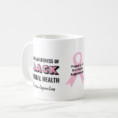 Aangepaste zwarte maternale gezondheid koffiemok (Voorkant links)