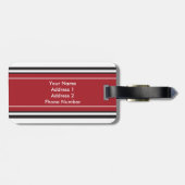 Aangepaste zwarte modulestrips bagagelabel (Achterkant horizontaal)