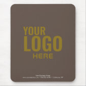 Aangepaste zwarte Muismat voor zakelijke Logo (Voorkant)