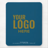 Aangepaste zwarte Muismat voor zakelijke Logo (Voorkant)