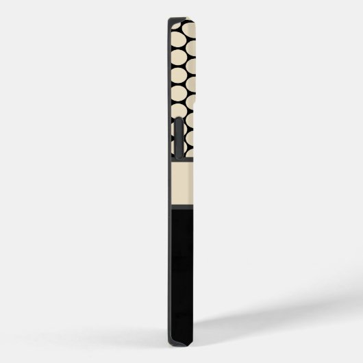 Aangepaste zwarte pooldots telefoontas Case-Mate iPhone case (Achterkant / Rechts)