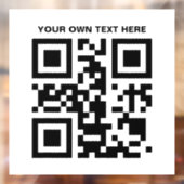 Aangepaste zwarte QR-code Raamsticker (Vel 2)