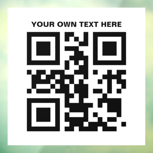 Aangepaste zwarte QR-code Raamsticker (Vel 3)