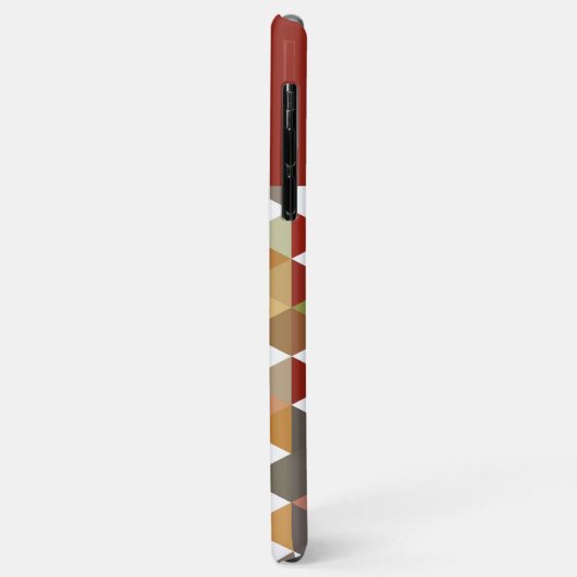 Aangepaste zwarte rode groene tapeveelhoek Case-Mate iPhone case (Achterkant/links)