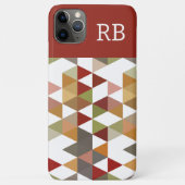 Aangepaste zwarte rode groene tapeveelhoek Case-Mate iPhone case (Achterkant)