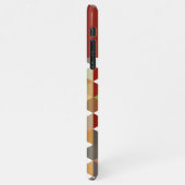 Aangepaste zwarte rode groene tapeveelhoek iPhone hoesje (Linkerkant)