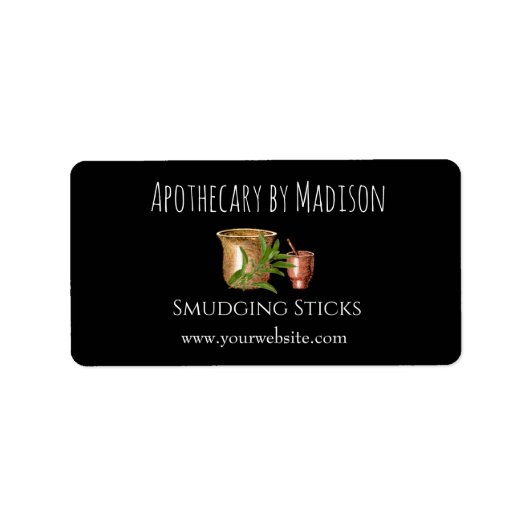 Aangepaste zwarte-sliblabels etiket (Voorkant)