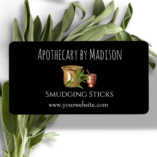 Aangepaste zwarte-sliblabels etiket