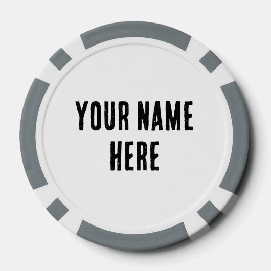 Aangepaste zwarte snor poker chip golfbal markers (Achterkant)