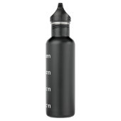 Aangepaste ZWARTE stalen flesje van 24 oz Waterfles (Rechts)