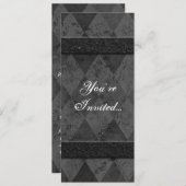 Aangepaste zwarte stijlaanbiedingen, verticaal kaart (Voorkant / Achterkant)