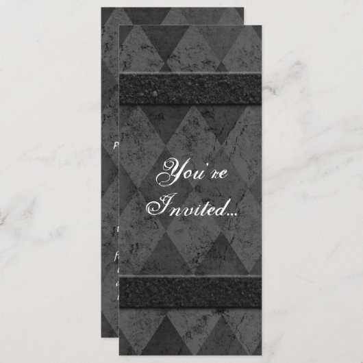 Aangepaste zwarte stijlaanbiedingen, verticaal kaart (Voorkant / Achterkant)