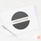 Aangepaste zwarte Stripes sticker (Envelop)